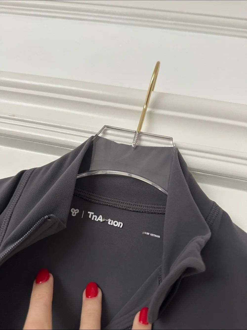 TNA dark Grey Cropped Zip Jacket - Picture 2 of 3
